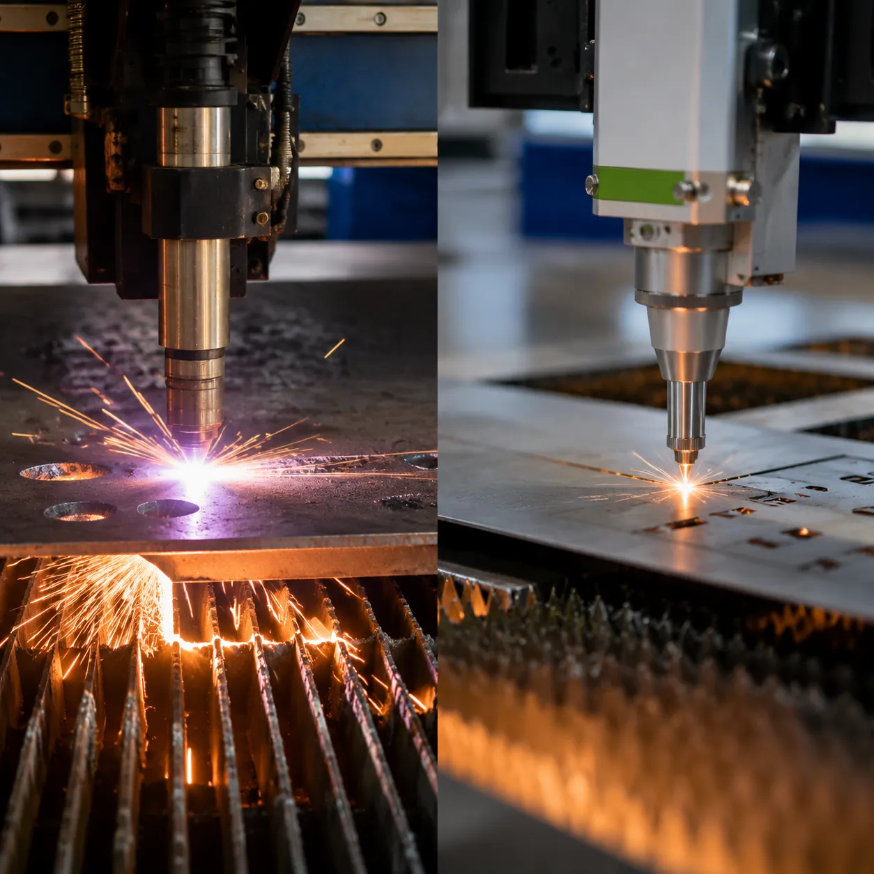 Plasma vs laser cutting materials