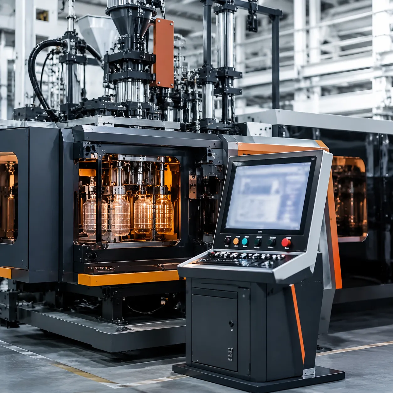 Tecnologia della grande macchina per soffiaggio semi-automatica