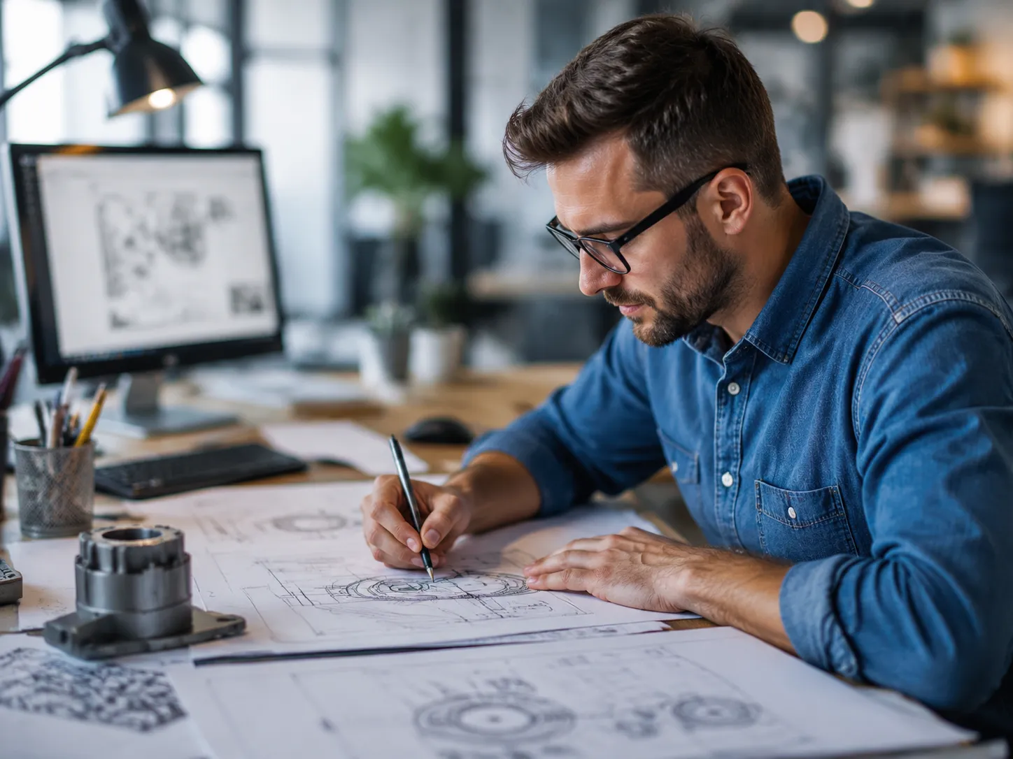 drawing in engineering analysis and processing