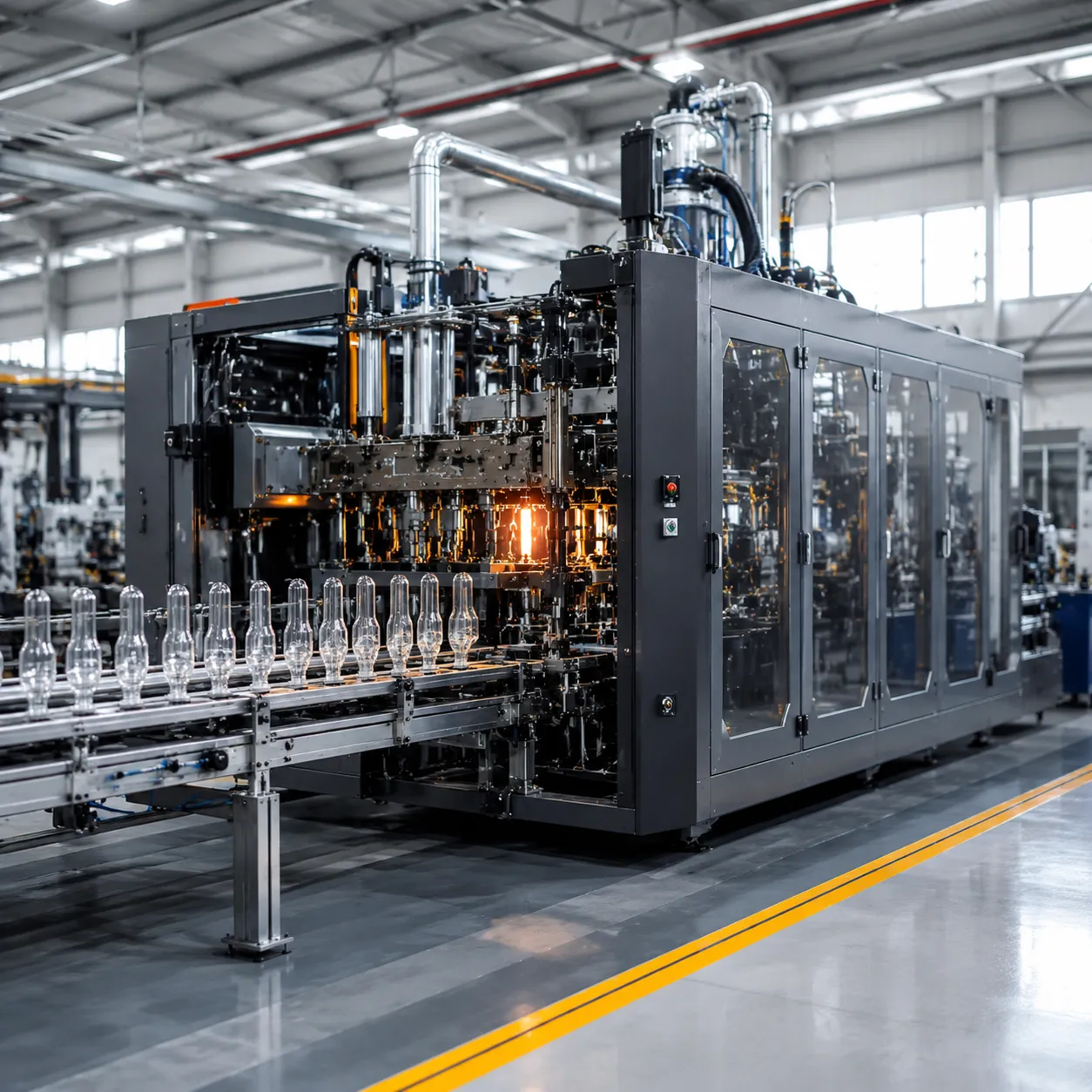automatic stretch blow molding packaging machine