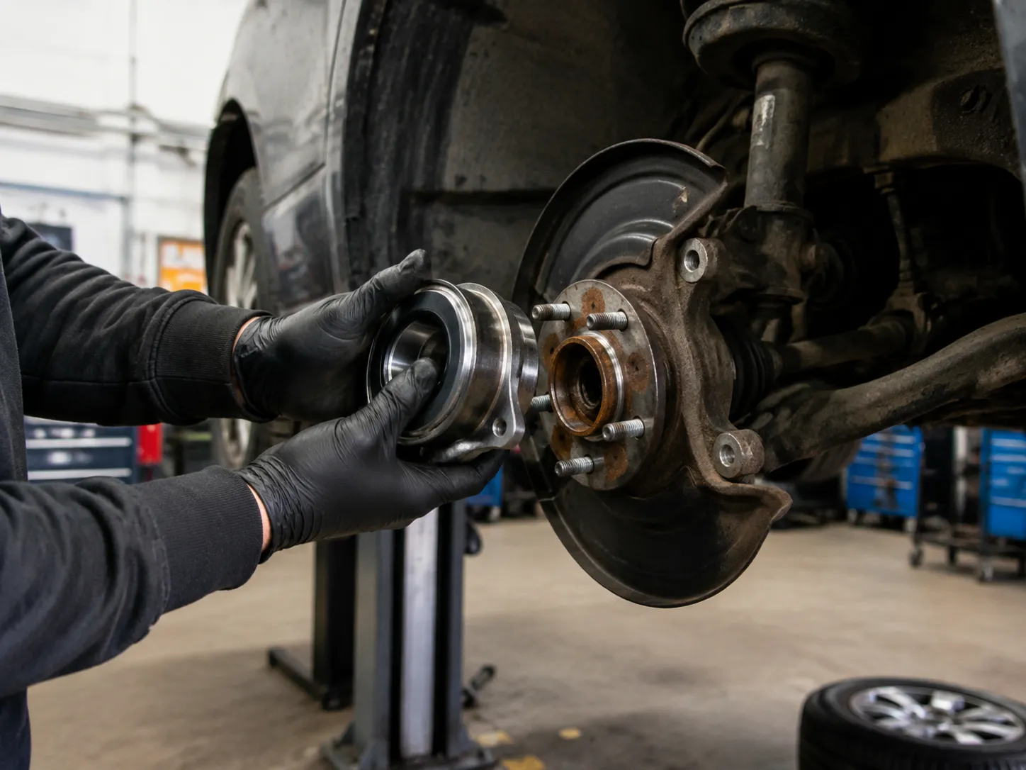 wheel hub bearing design and replacement
