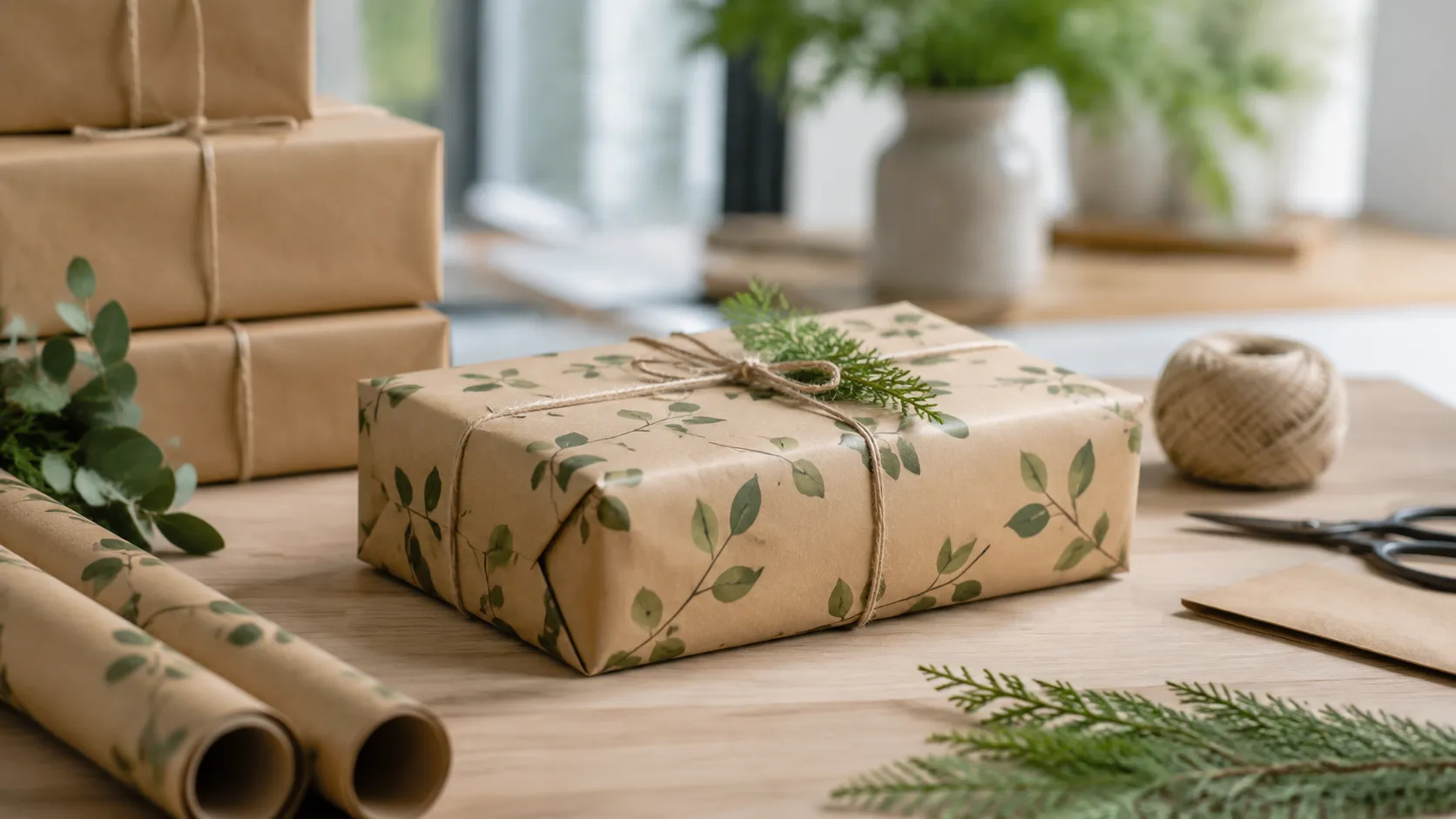 Eco-Conscious Wrapping Paper Packaging