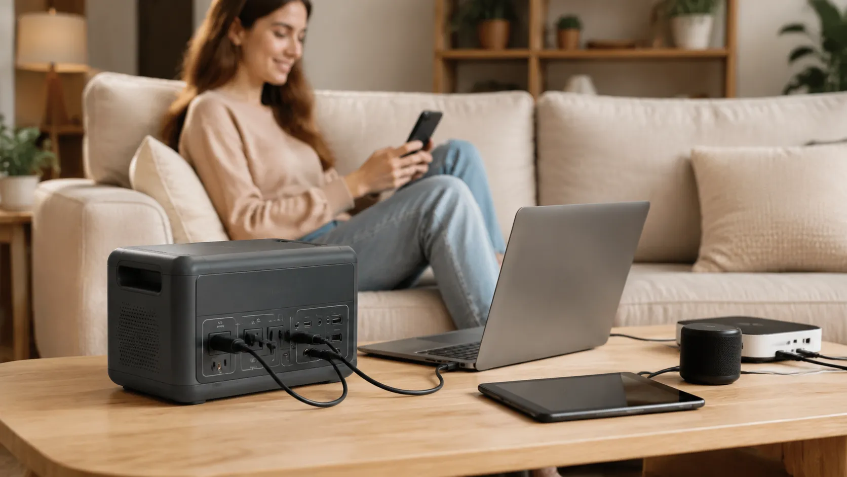 Portable solar generator daily runtime