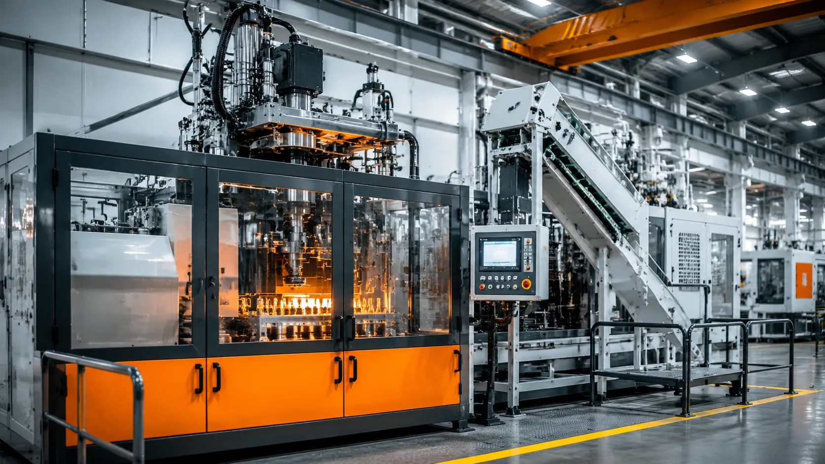 automatic plastic packaging blow molding machine