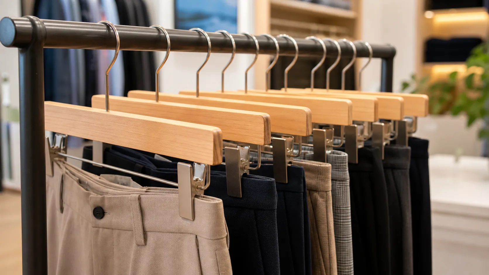 Wholesale Wooden Pant Hangers