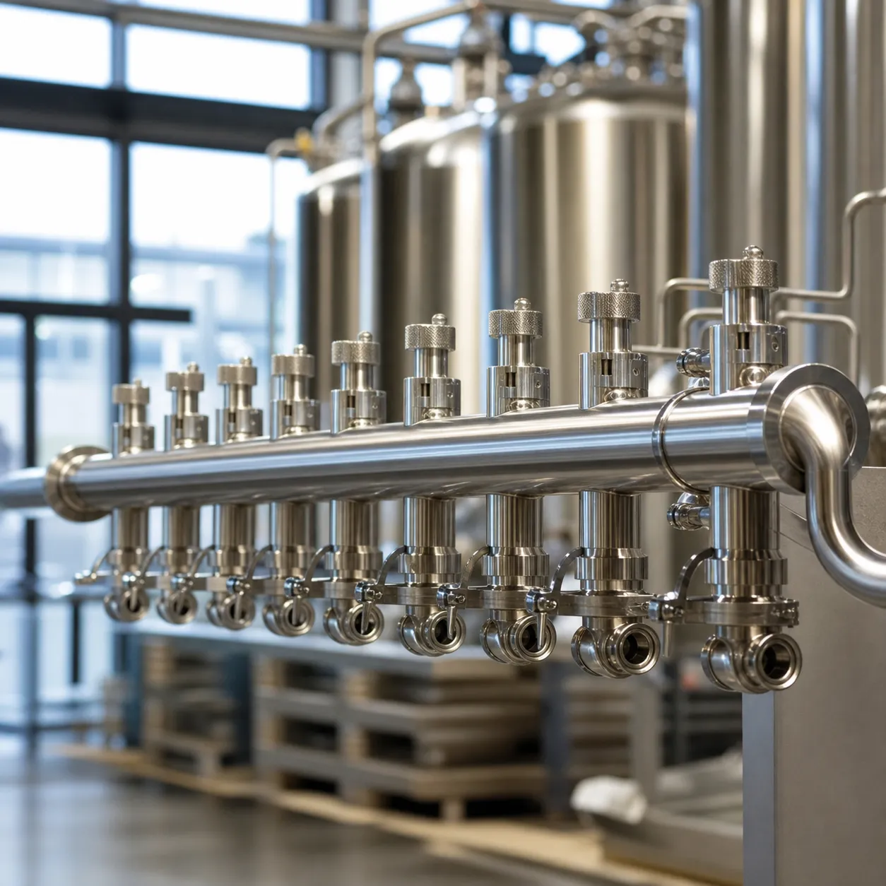 Sanitary 316L Stainless Steel Beverage Manifold