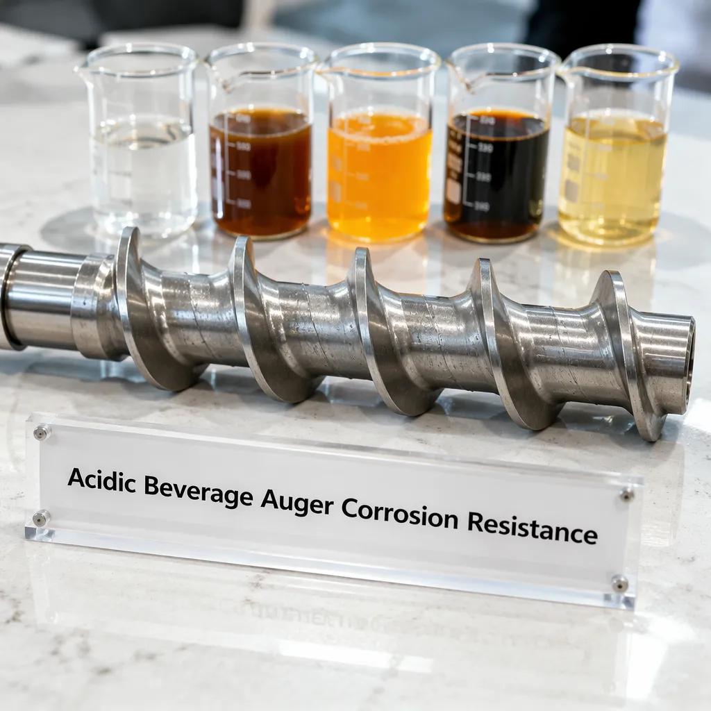 Acidic Beverage Auger Corrosion Resistance