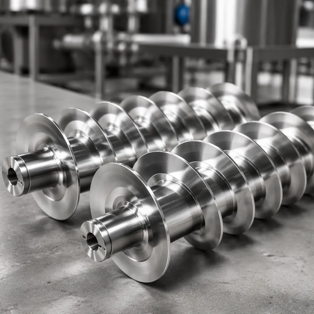 Sanitary Custom 316L Auger Screws for Beverages