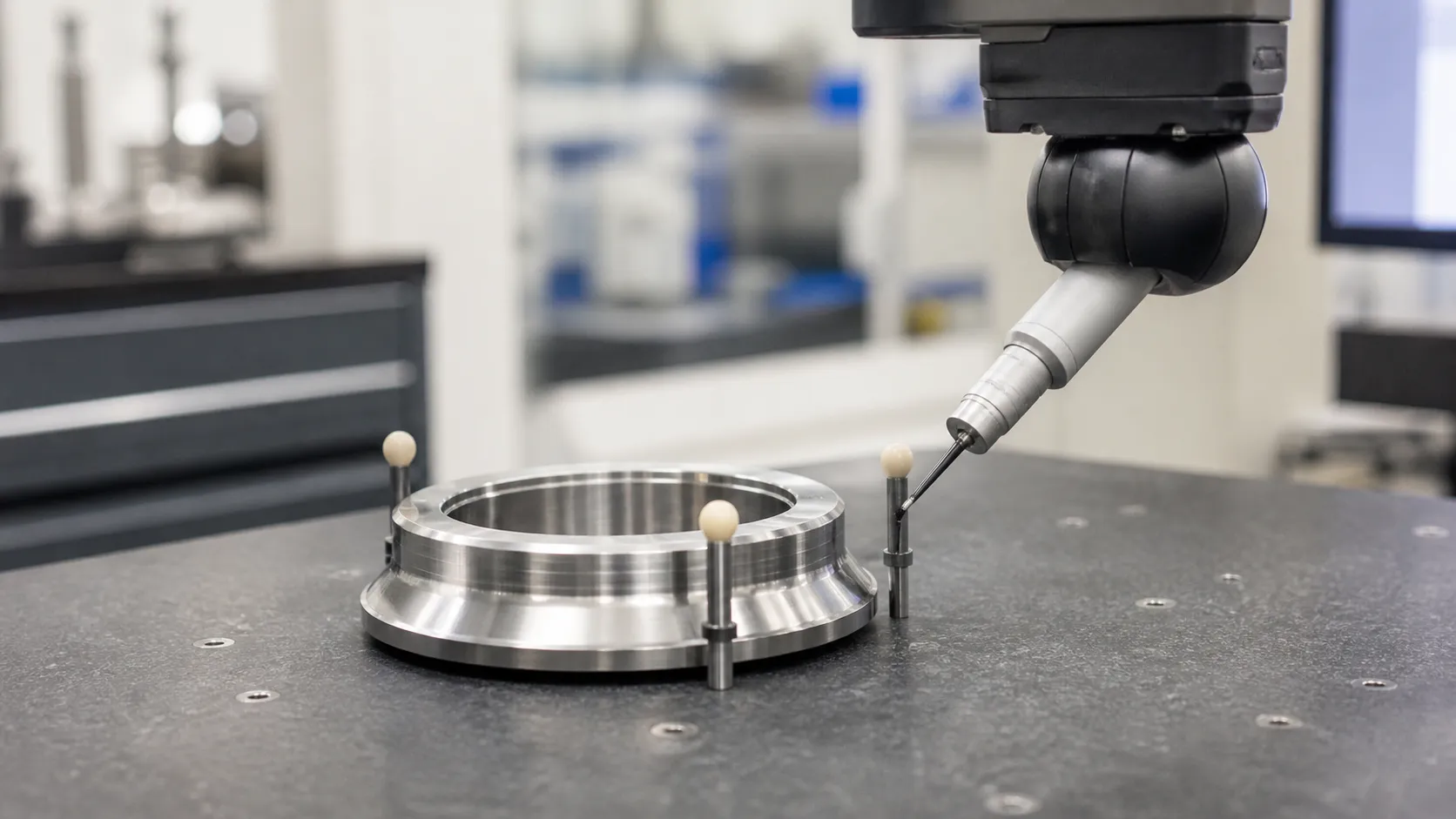 5-axis sanitary flange adapter datum strategy