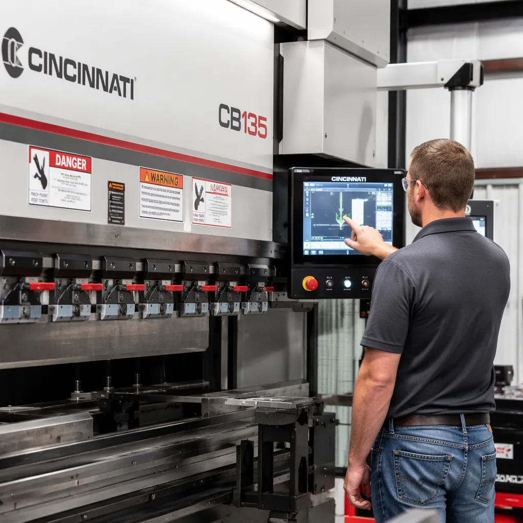 Cincinnati press brake die selection & tonnage
