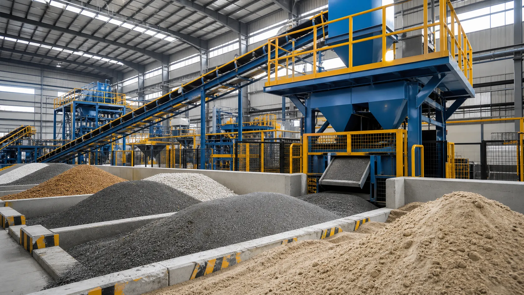 Cement brick machine raw materials quality and mix