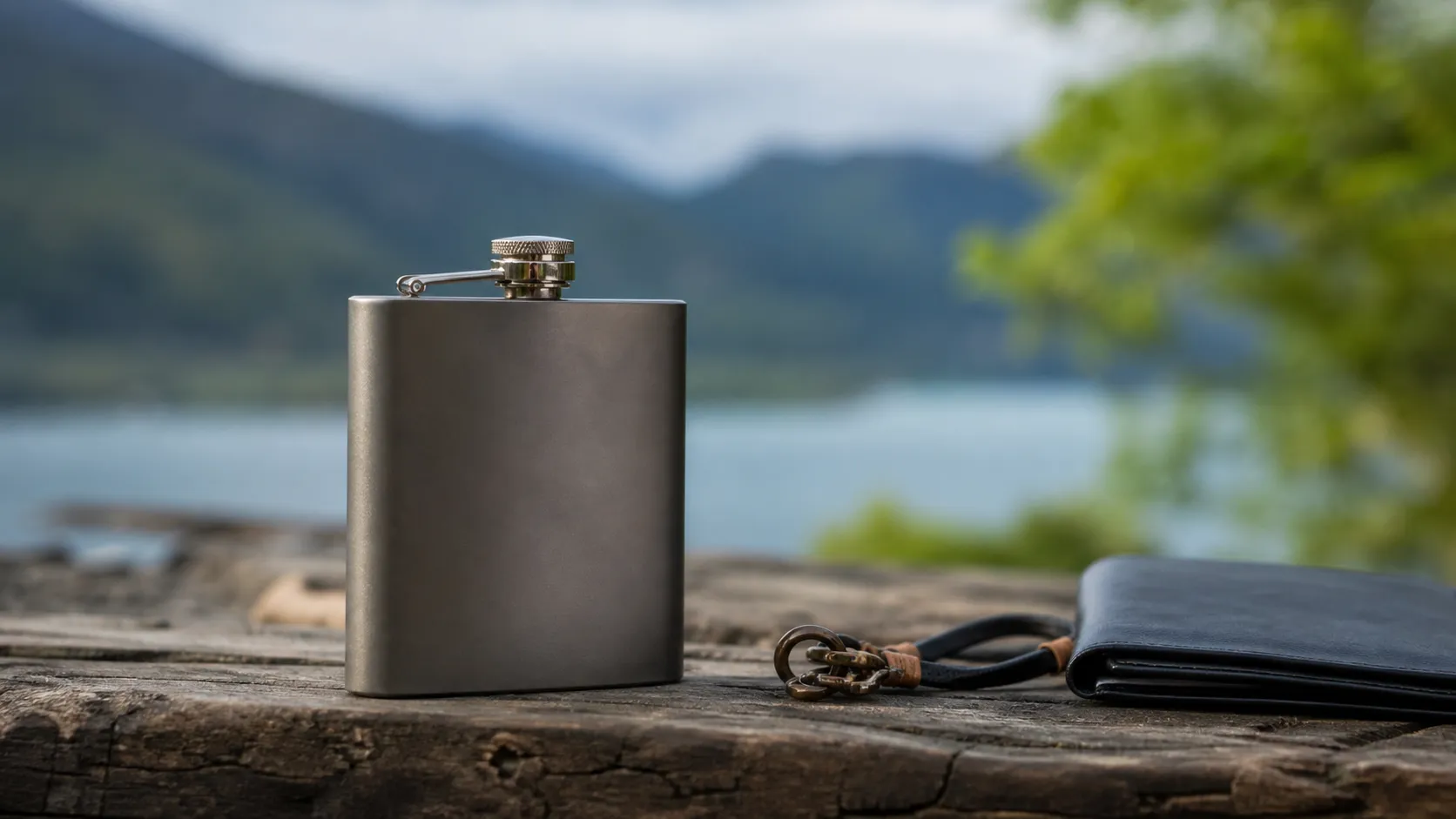 Custom Logo OEM 180ml Titanium Hip Flask