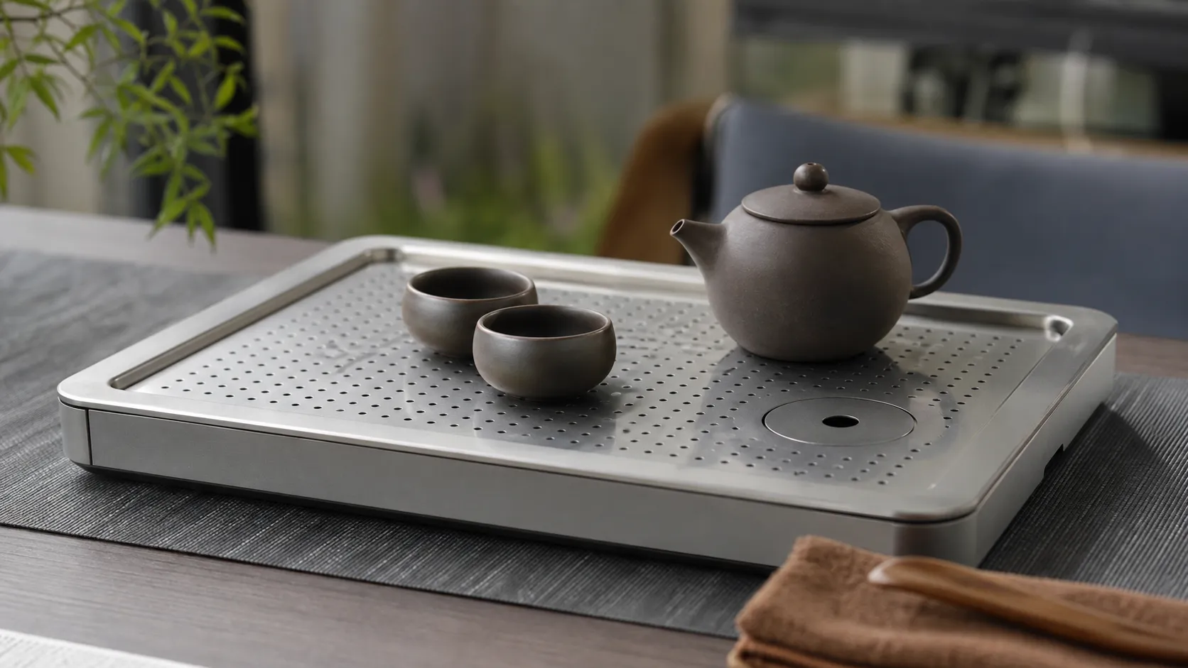 Custom OEM Pure Titanium Gongfu Tea Tray