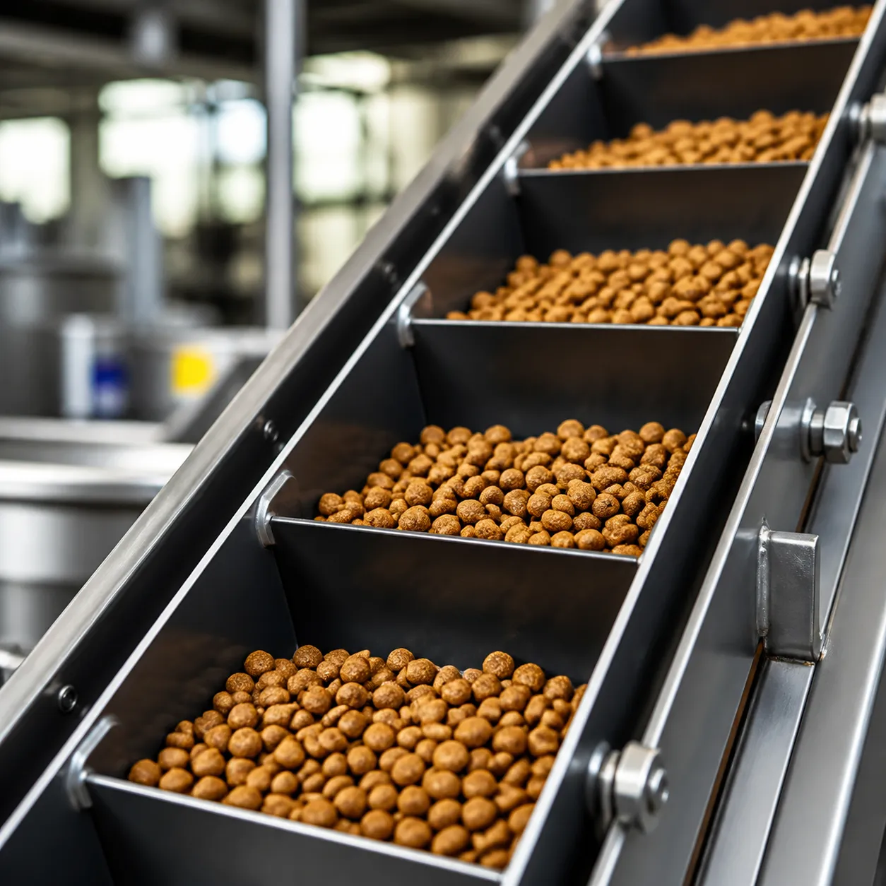 DLC-Coated Flights for Pet Food Conveyors