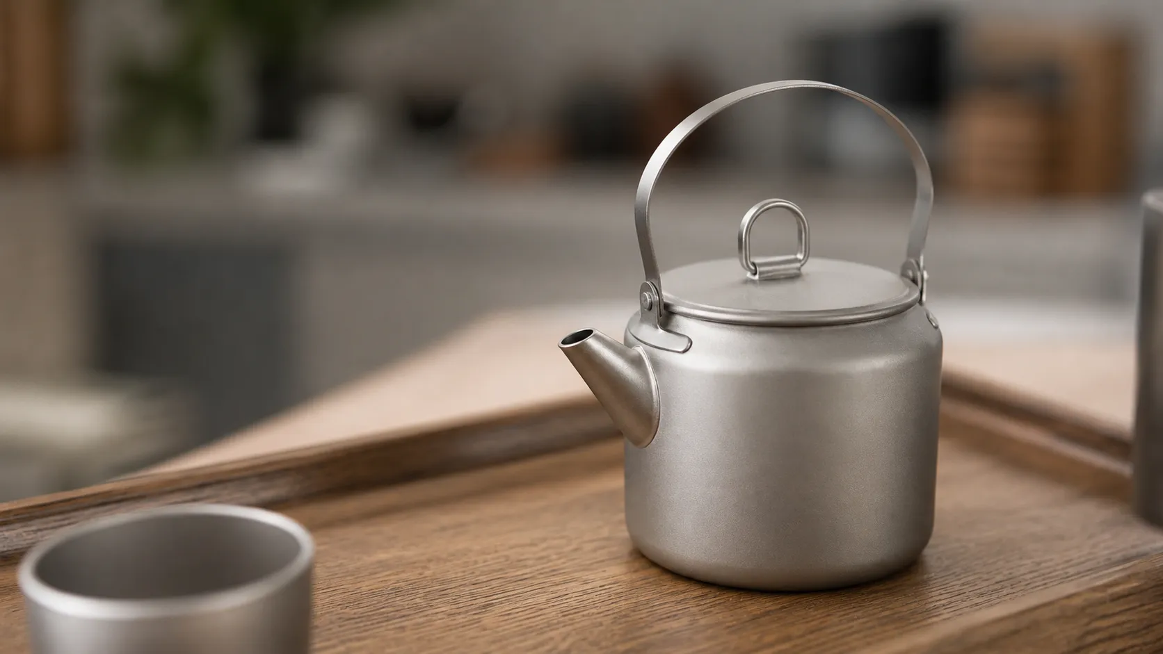OEM 800ml Pure Titanium Tea Kettle