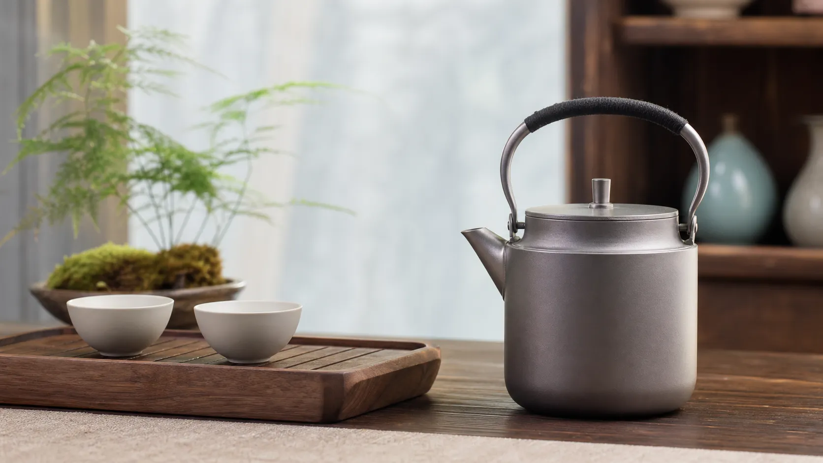 Pure Titanium 650ml Gongfu Tea Kettle
