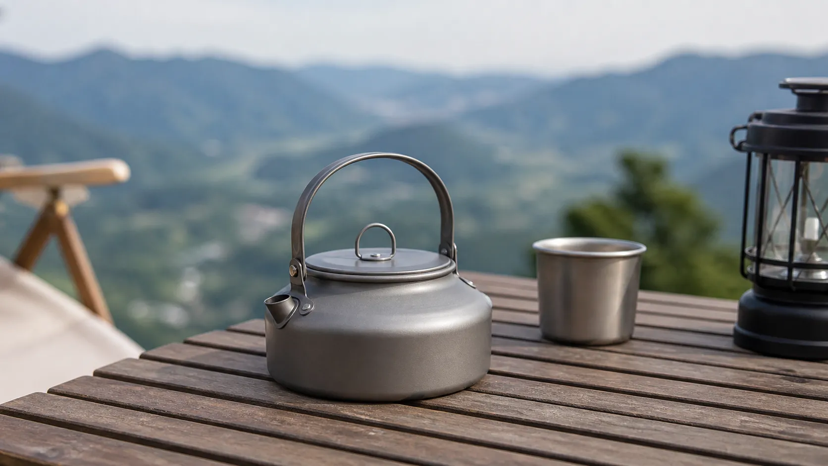 Pure Titanium Camping Kettle 600ml-1000ml