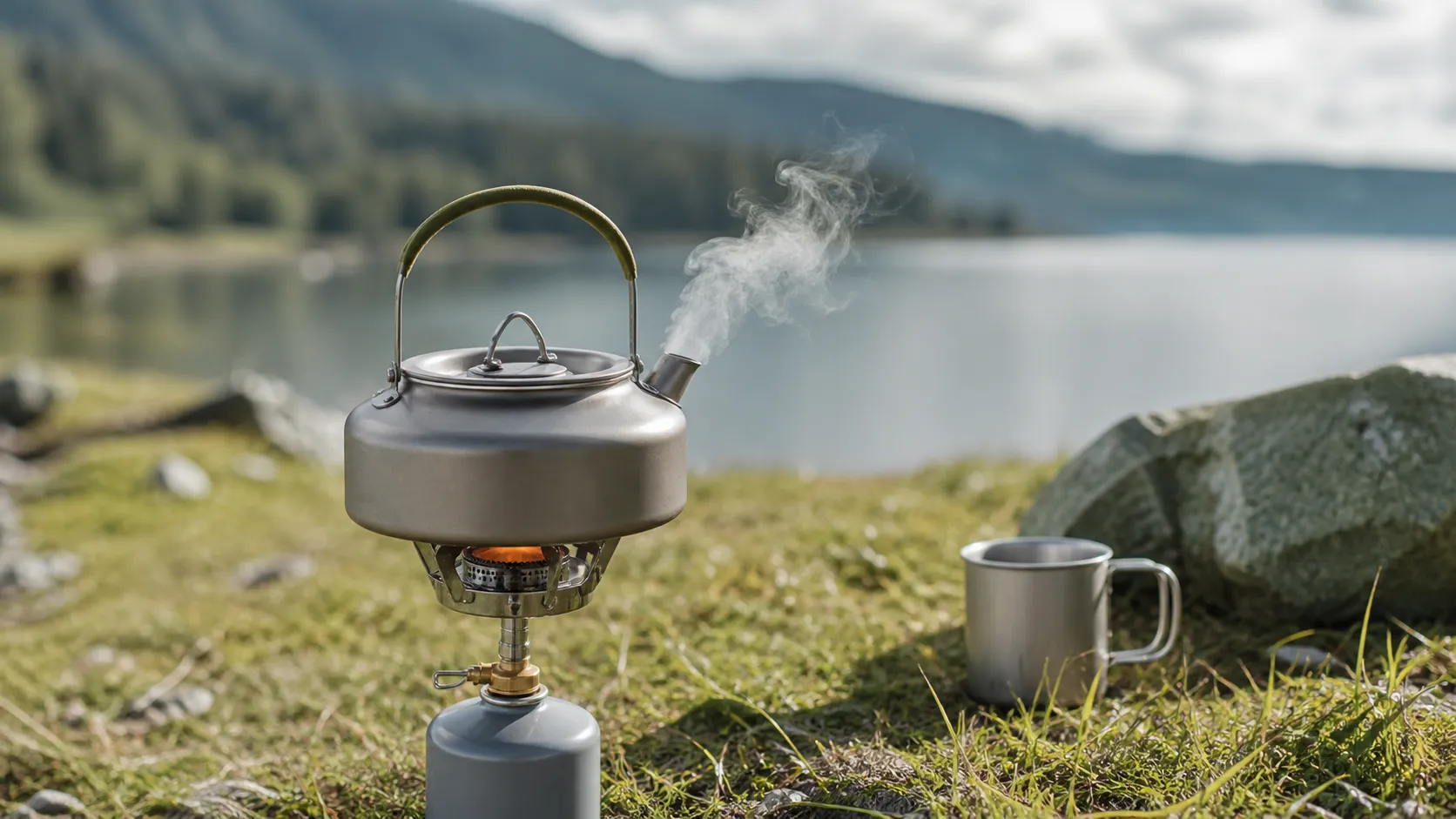 Titanium Camping Kettle Water Boiling