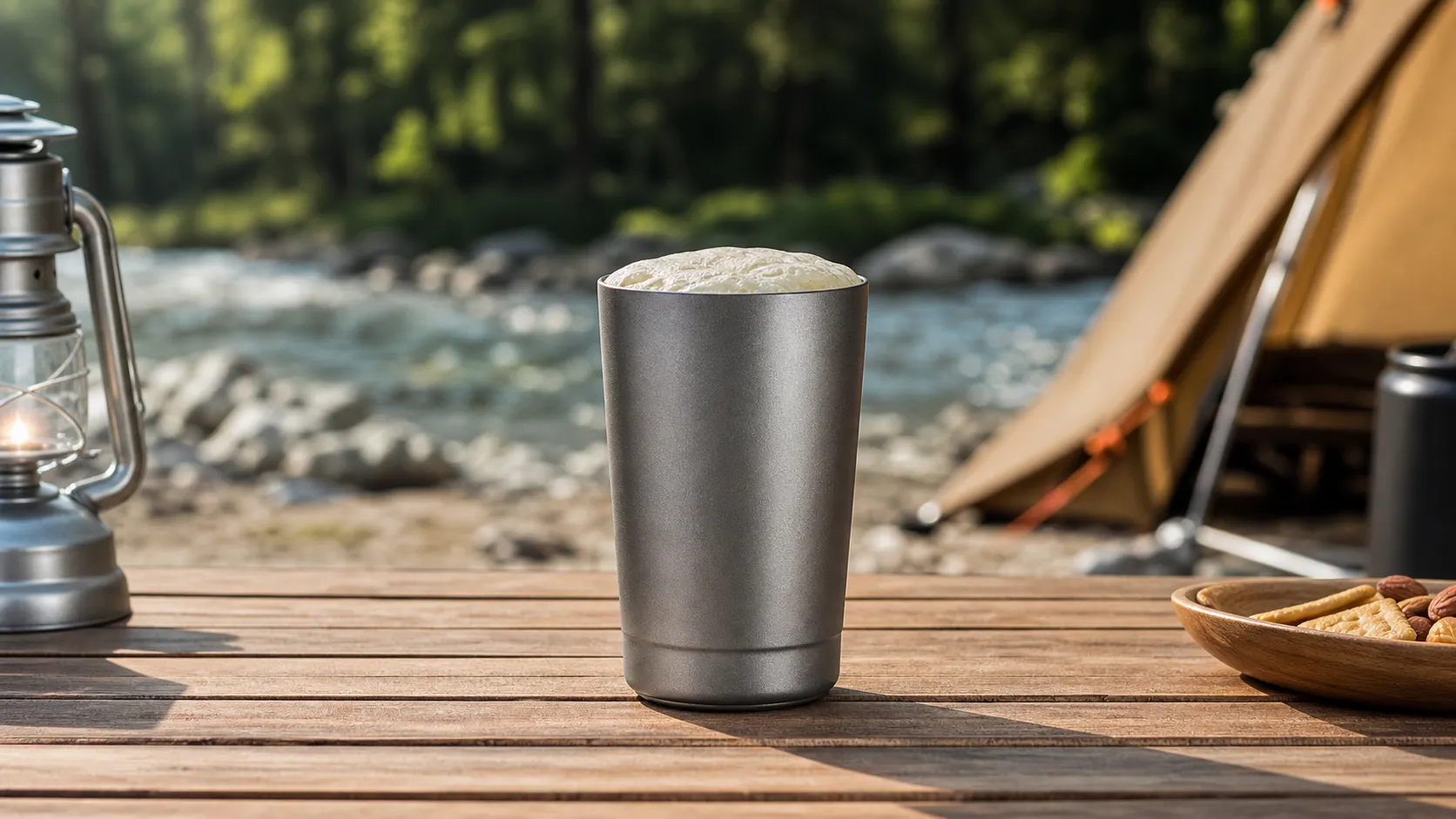 Titanium Insulated Camping Beer Cup