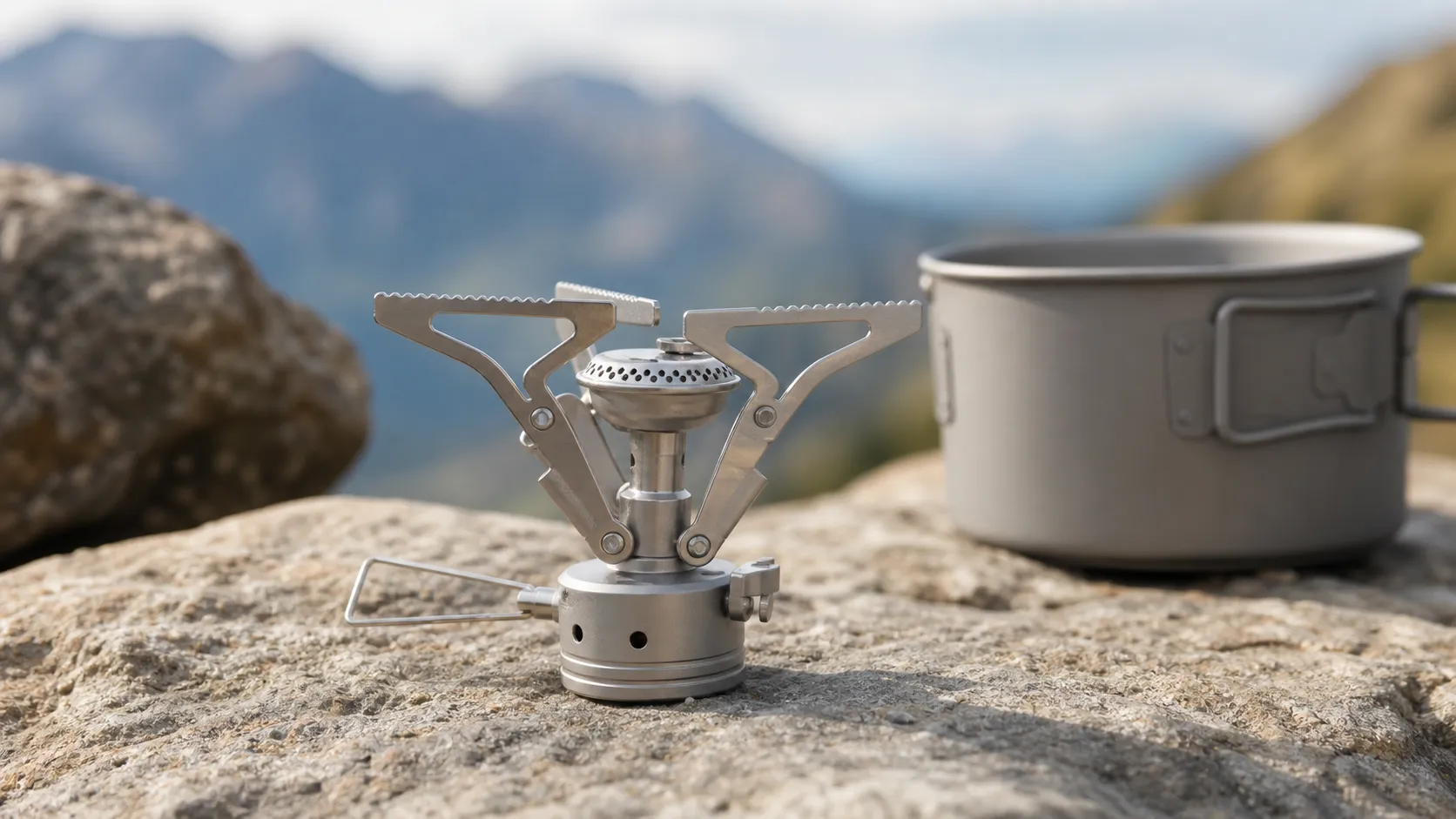 25g Titanium Folding Camping Stove