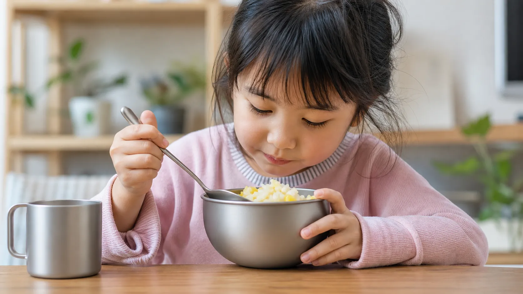 Pure Titanium Kids Rice and Soup Bowl