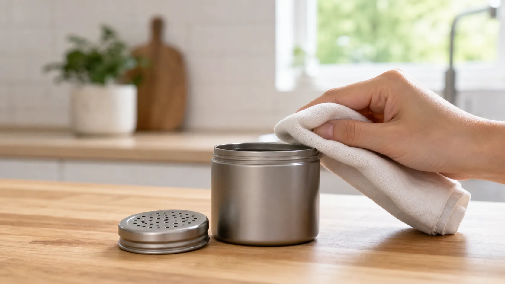 Pure Titanium Seasoning Jar Care Instructions