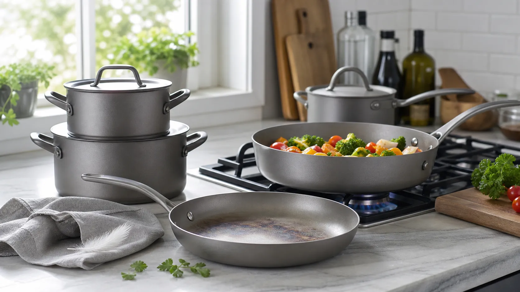 titanium cookware set pros and cons