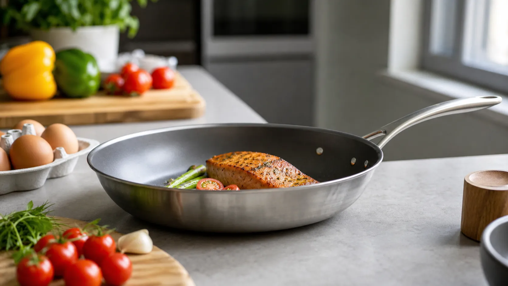 titanium frying pan benefits