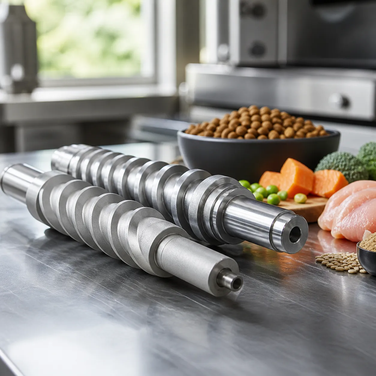 Hardened Extruder Shafts for Pet Food Equipment
