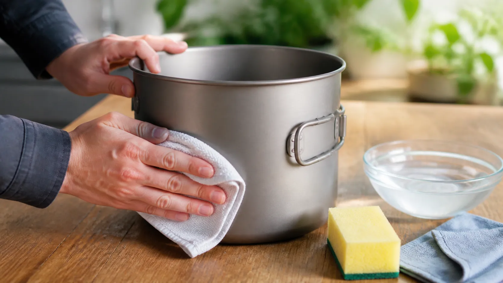 3.5L Titanium Camping Stewing Pot Care