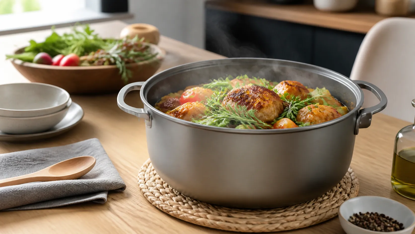 5.5L Pure Titanium Family Camping Cooking Pot