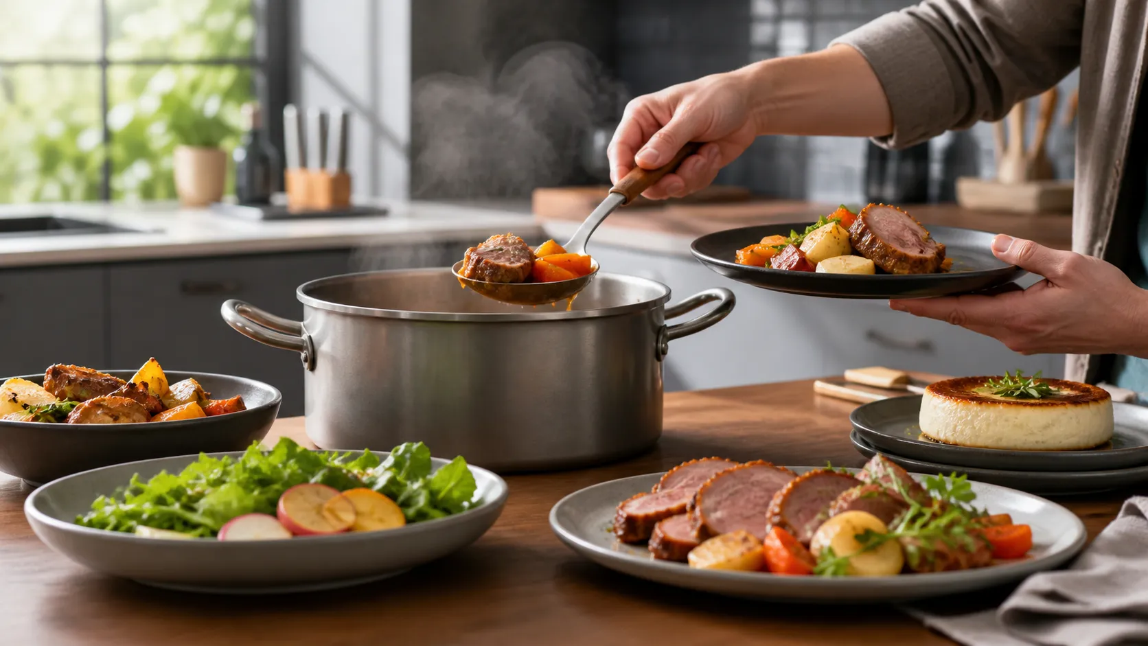 5.5L Titanium Pot Group Cooking