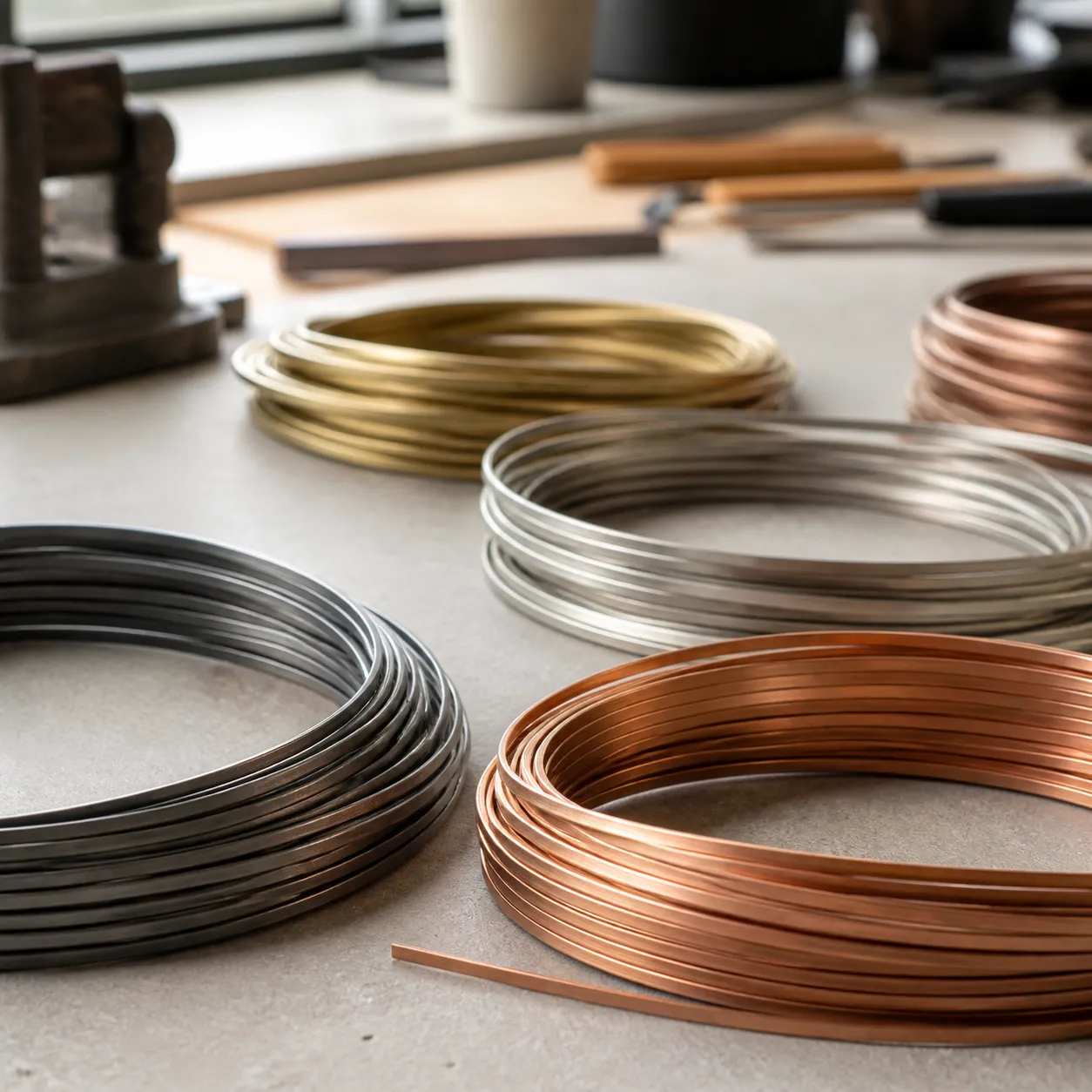 Flat metal wire properties