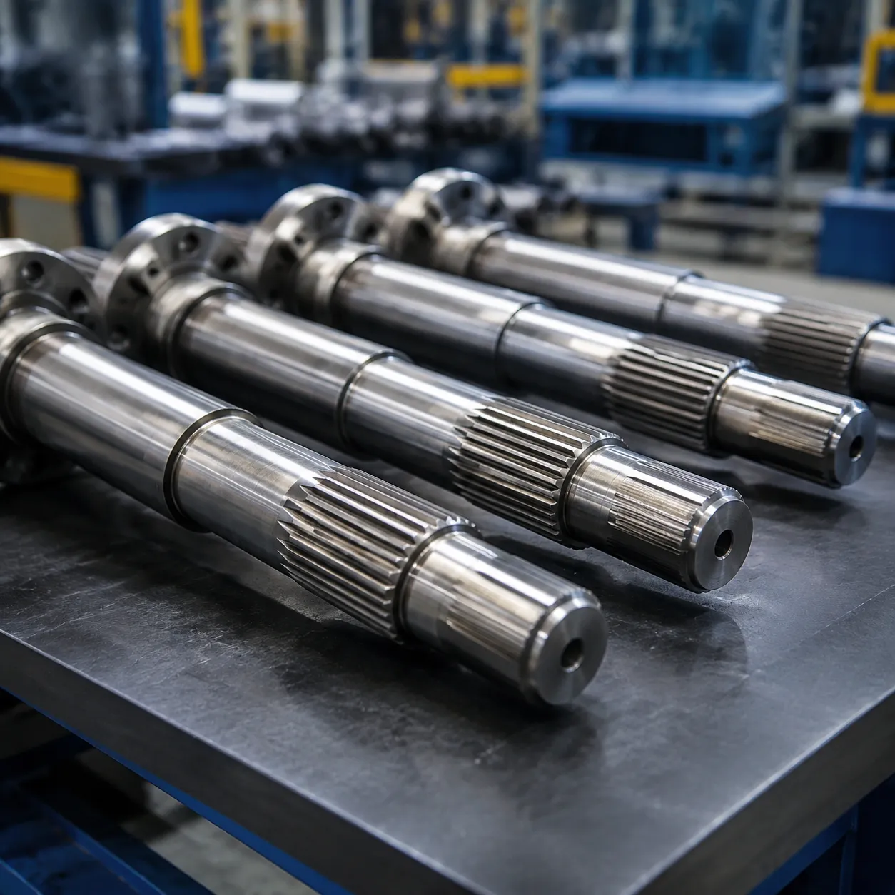 Custom CNC Hardened Conveyor Drive Shafts