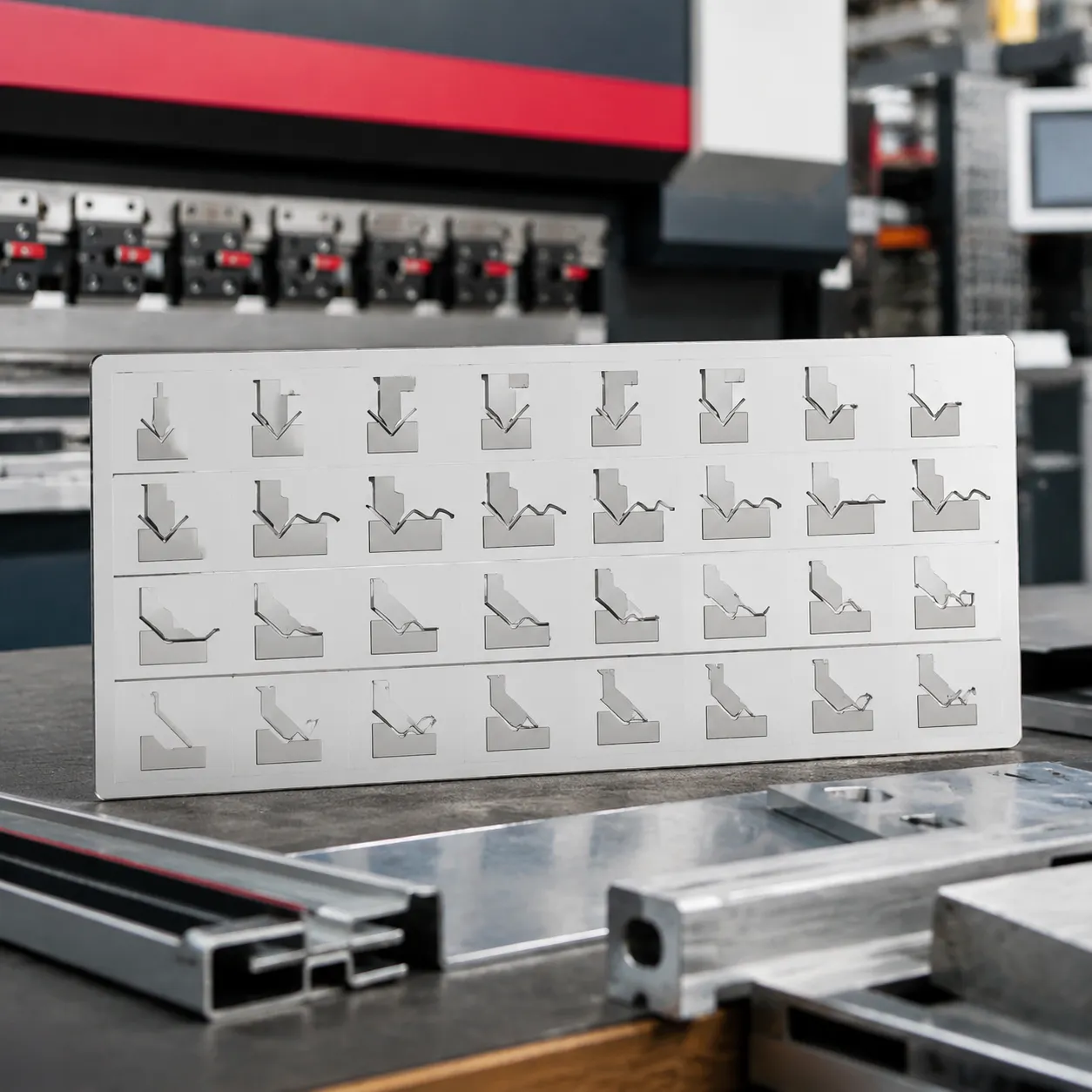 3in american style press brake die bending chart