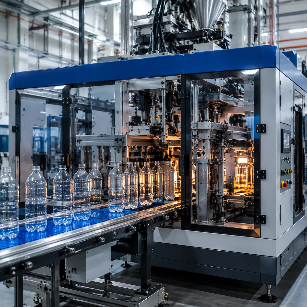 automatic pe bottle blow molding machine