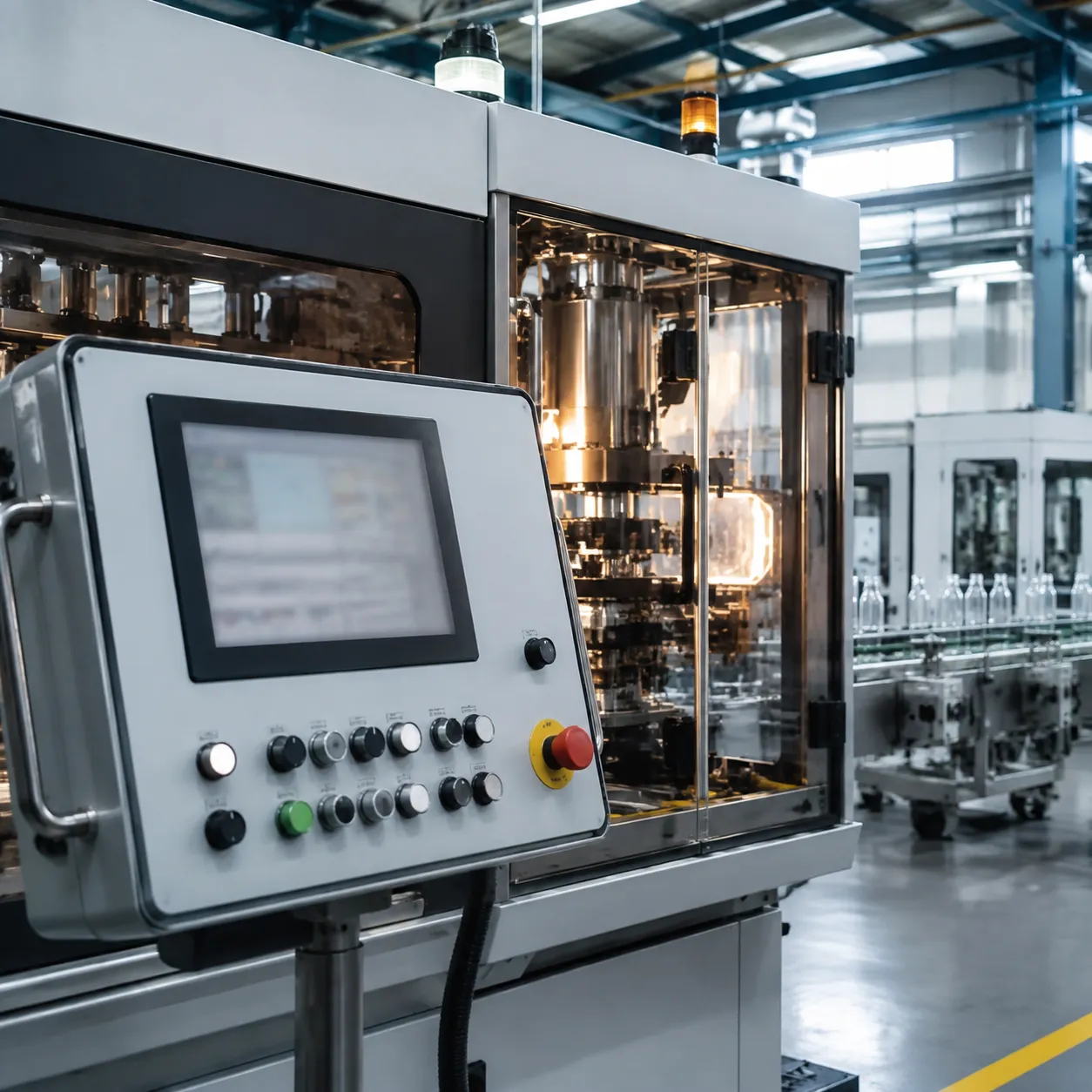 automatic pe bottle blow molding machine controls
