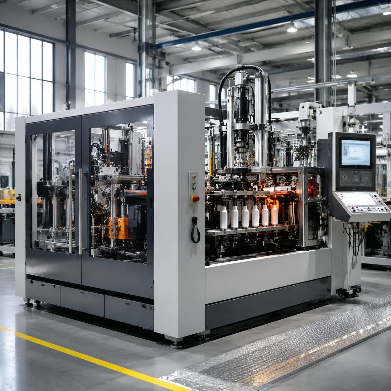 CNC mold plastic bottle blow molding machine