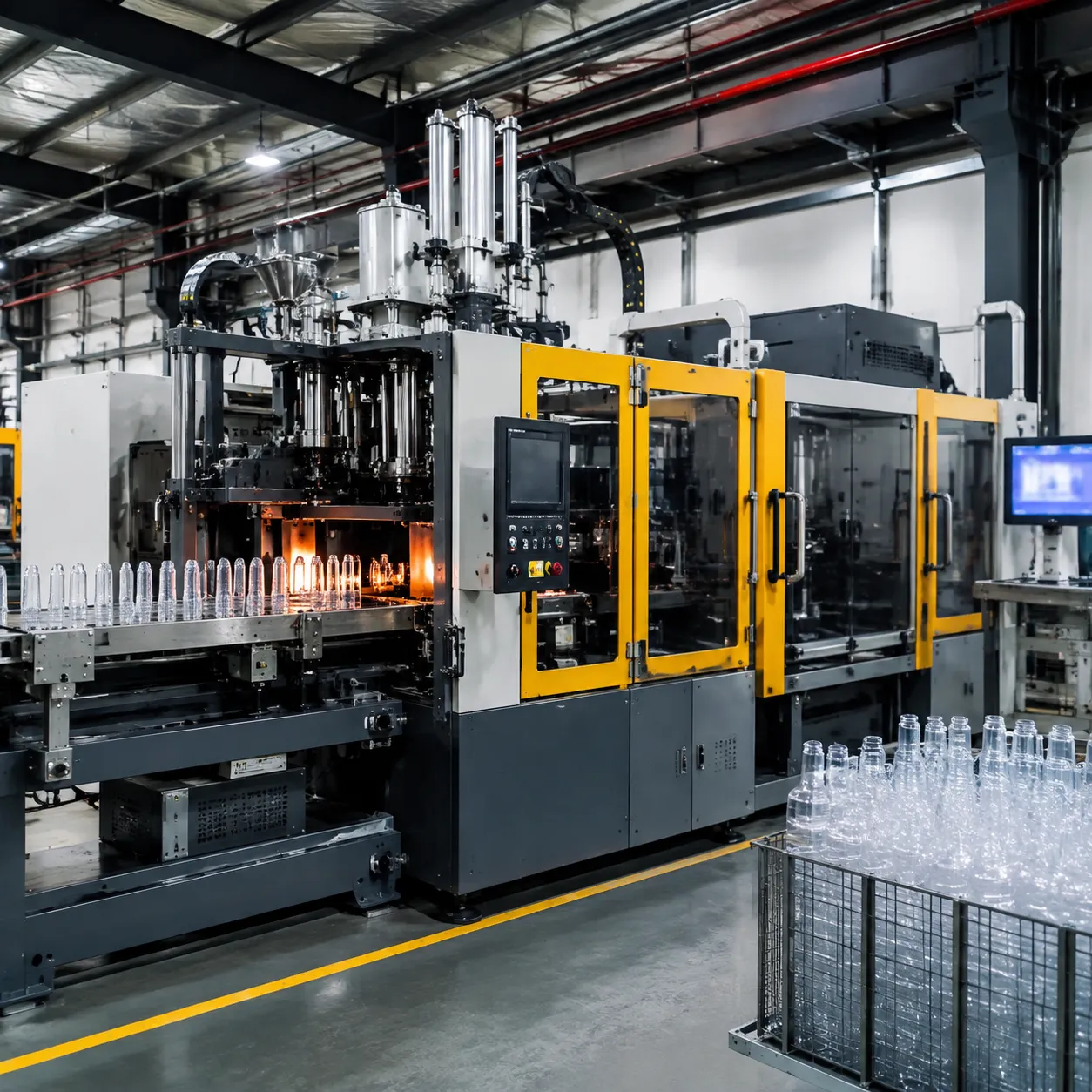 automatic plastic bottle blow molding machine spec