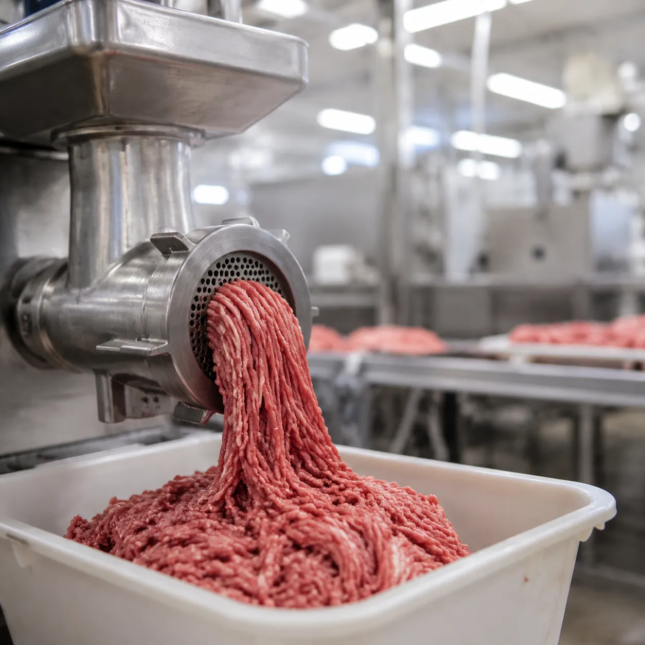 Meat Grinder Flight Clearance Wear and Throughput