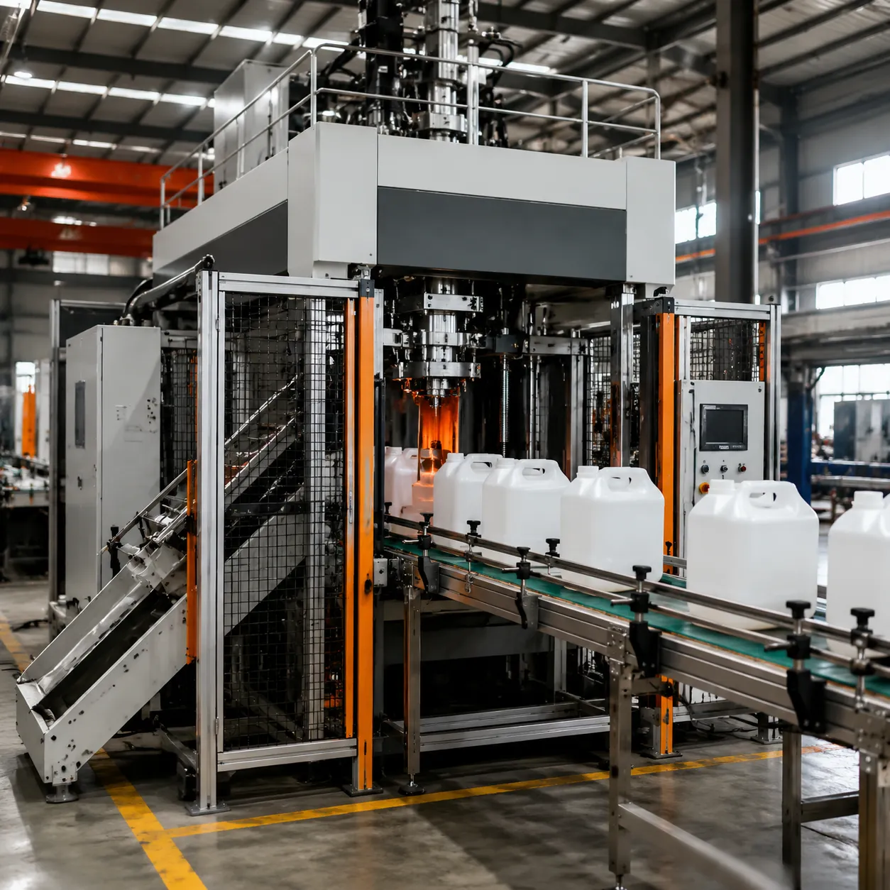 Turnkey automatic hollow blow molding machine