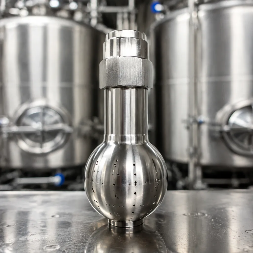 316L stainless CIP spray ball for dairy tanks