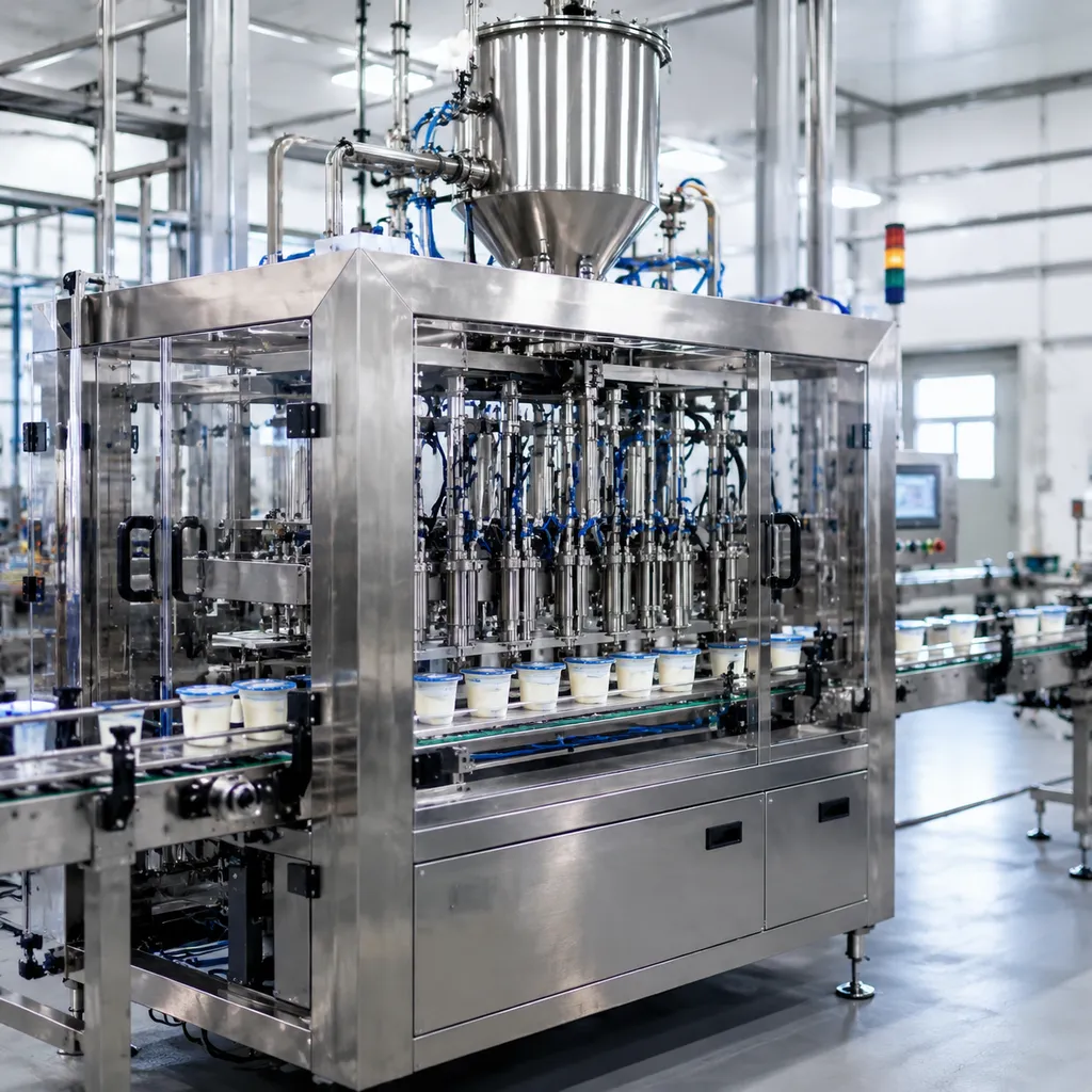 316L Piston Assembly Yogurt Filling Machine