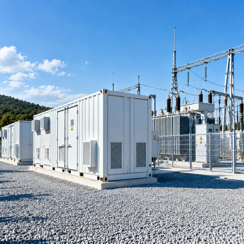 Safety certified BESS container grid substation