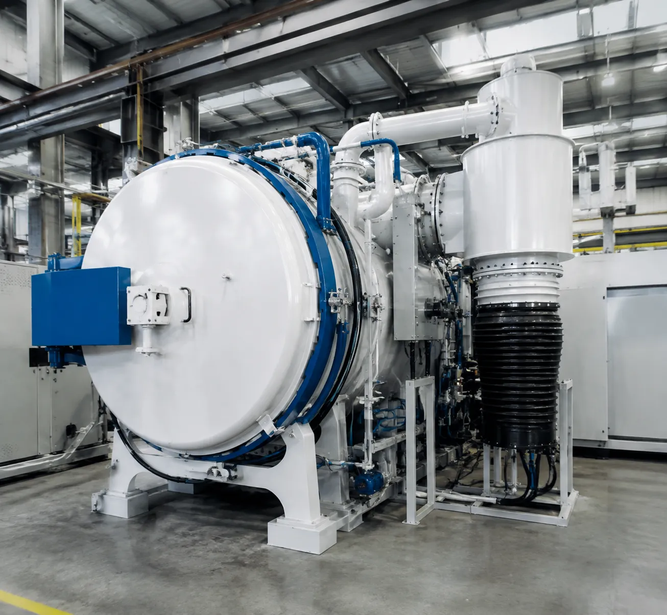 High-efficiency gas quench vacuum furnace