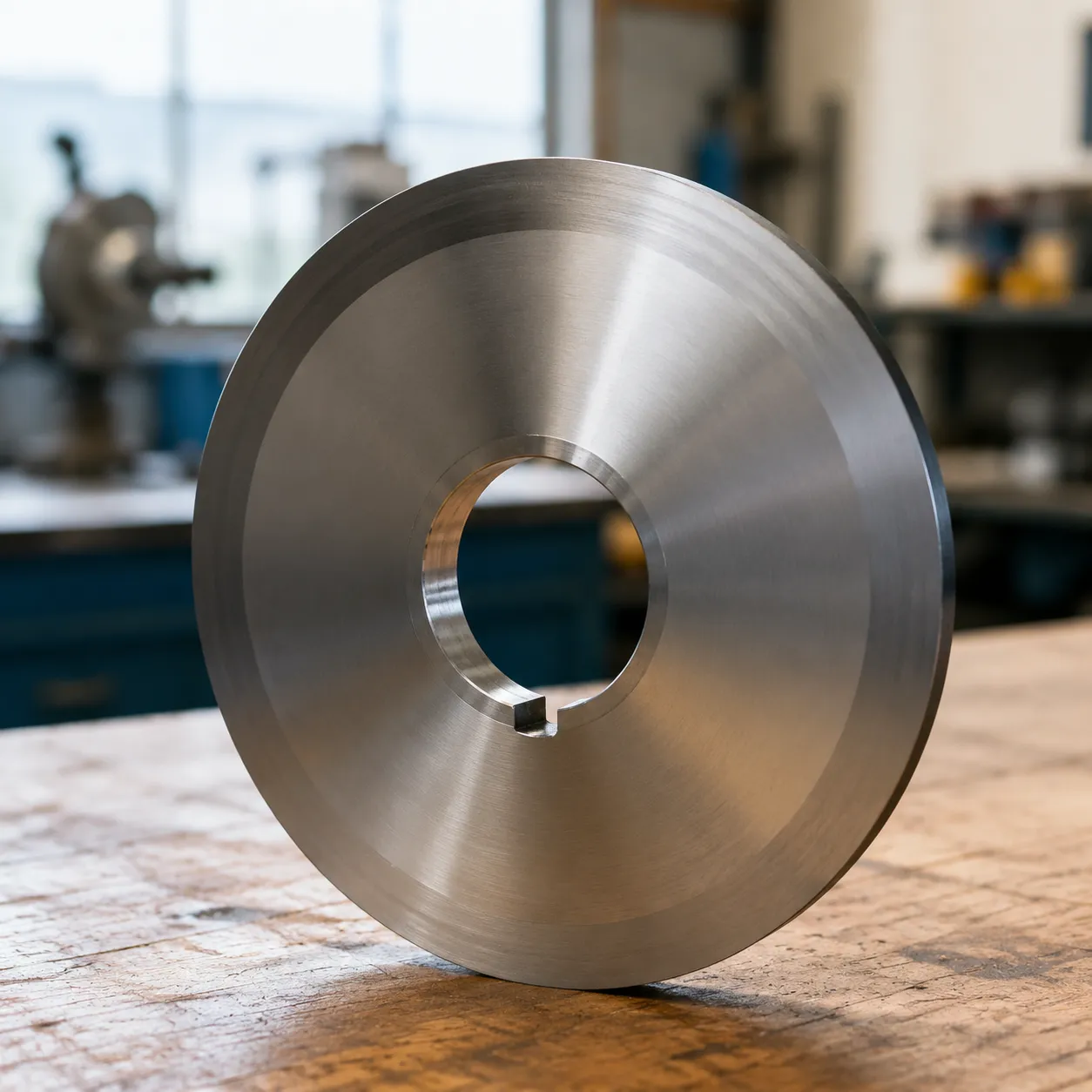 Precision 170mm slitter blade 20mm bore keyway