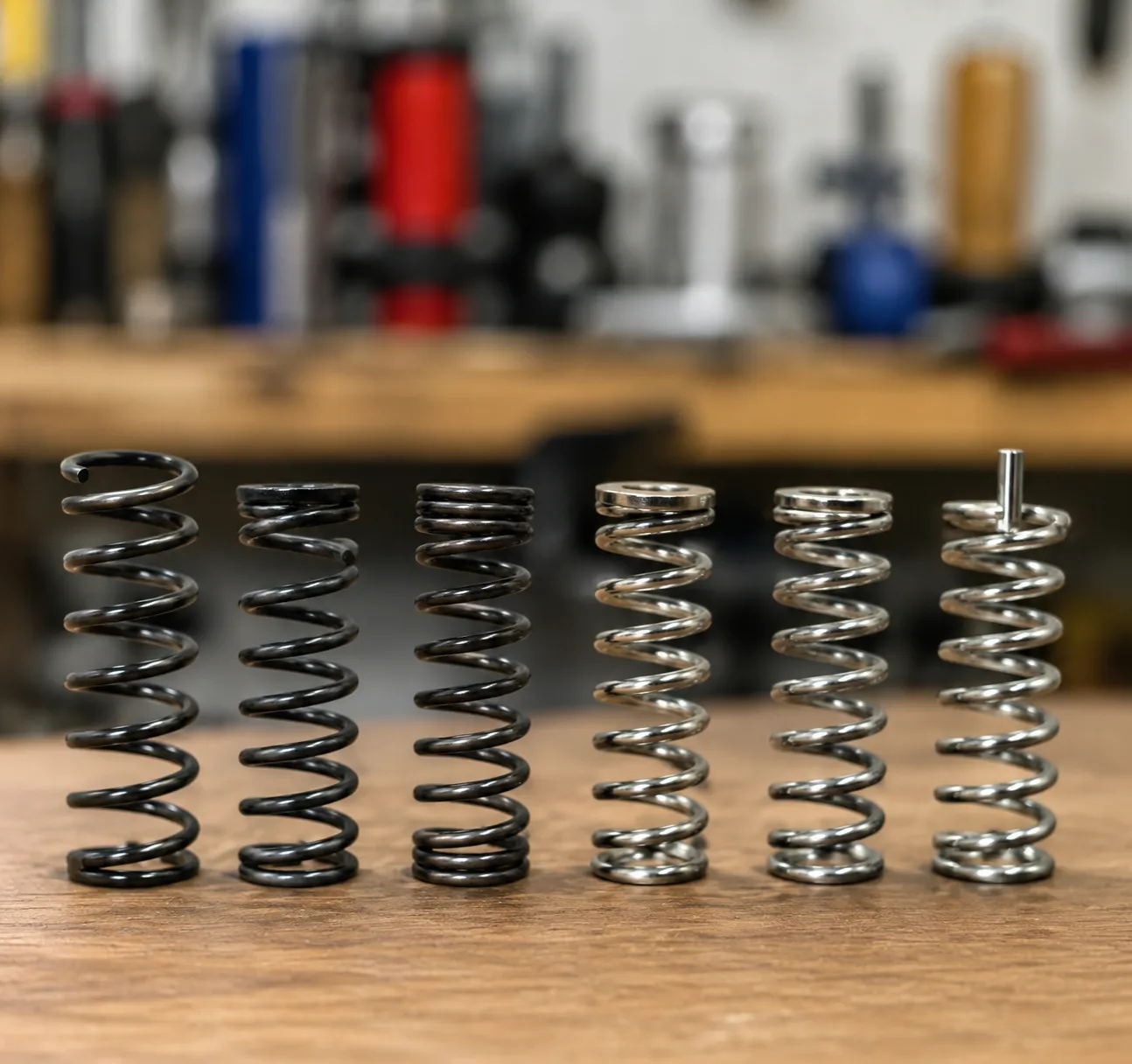 Compression spring end configurations