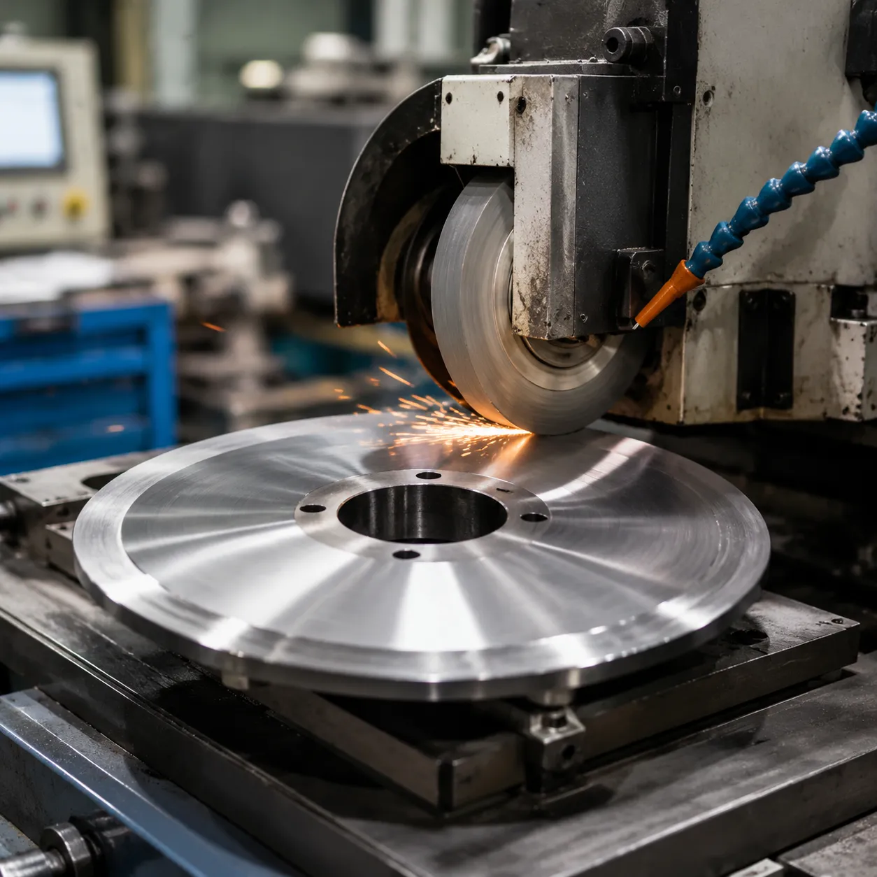 Precision grinding slitter blade sharpening