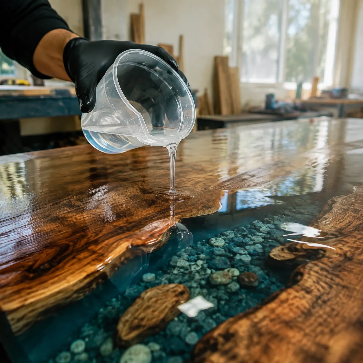 Non Yellowing Deep Pour Epoxy UV Resistant Formula