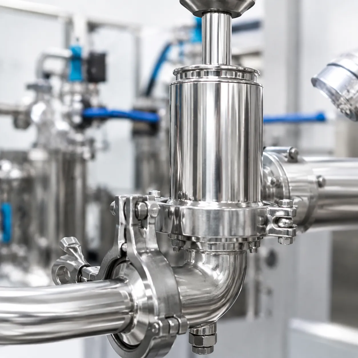 Electropolished CIP filling valve surface finish